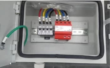 Removable copper test clamp for annual soil resistivity and loop resistance verification